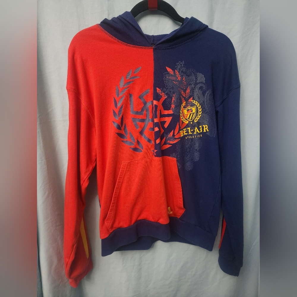 Adidas D.O.N. X Bel-Air Athletics Hoodie Men’s Size S Blue Red